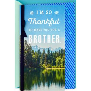 Hallmark fdselsdagskort til bror (s taknemmelig)