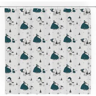 Franco Peanuts Snoopy Puffer Coat Holiday Christmas Bath Microfiber Broes Gardain 72x72 (officielt licenseret produkt)