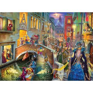 Buffalo Games - Image World - Venedig Carnival - 1000 Piece Jigsaw Puzzle for Adults -Challenging Puzzle Perfekt för spelkvällar - Färdig storlek