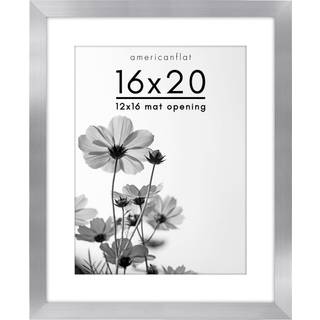 AmericanFlat 16x20 Picture Frame med poleret plexiglass - Brug som 12x16 ramme med Mat eller 16x20 ramme uden Mat - Hudson Collection - Bred foto