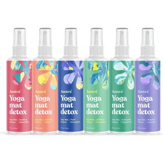 Asutra Yoga Mat Cleaner Spray Variety Pack (alle dufte) 4 fl oz (pakke med 6) - Ingen glat rest organiske essentielle olier dybt rensning til fit