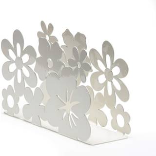 Mango Steam Tabletop Serviet/væv & brevholder til hjemmekøkkenrestauranter (blomsterhvid)