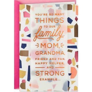 Hallmark f?dselsdagskort til mor fra begge eller alle (mor bedstemor ven fan)