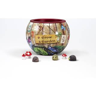 Dyrk en have '3D -blomsterpot -puslespil - 80 stykker af Spartan & The Green Egg - Inkluderer 3 mini -pindsvin og 3 mini -svampe - 4in x 4in x 4i