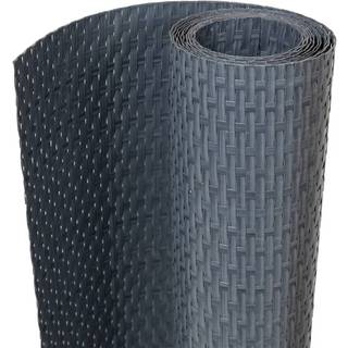 altanafskærmning 300x90 cm polyrattan sort