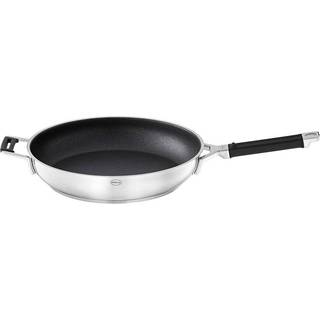 Rösle Silence PRO Pfanne 32 cm mit Antihaftversiegelung ProResist - Edelstahl - Schwarz,Silber