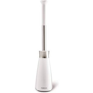 Toiletbørste med holder, 47,2 cm, hvid - simplehuman