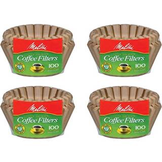 Melitta 8-12 kopper kurvfilterpapir (naturligt brunt 400 tal)