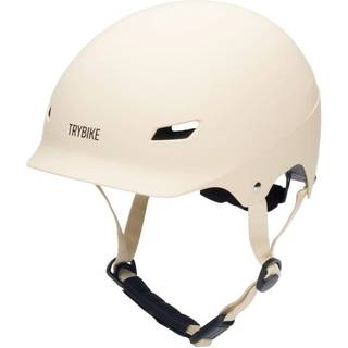 Trybike Cykelhjelm med retrolook - cremefarvet S/M