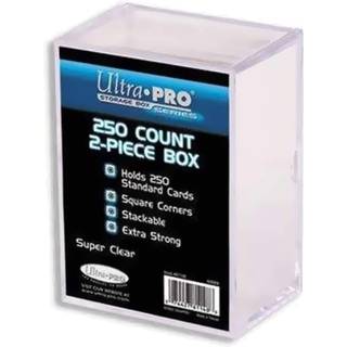 Ultra Pro 2-Piece 250 Count Clear Card Storage Box