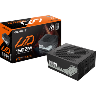 GIGABYTE UD1600PM PG5 AI TOP Strømforsyning - 1600 Watt - 140 mm - ATX 3.1 - 80 Plus Platinum certified