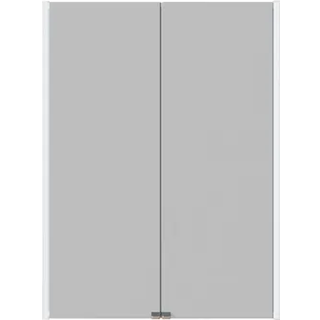 Dansani Ambi Spejlskab 60cm m/lodret sidelys & lysstyring - Hvid mat