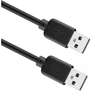 USB 2.0 kabel, sort | USB A han han | 3 meter