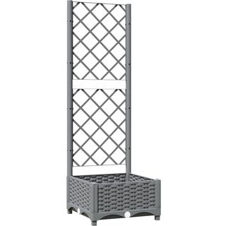 plantekasse med espalier 40x40x121,5 cm PP sort