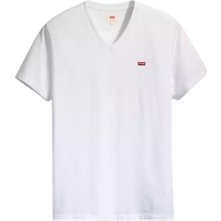 Levi's White Cotton Men T-Shirt