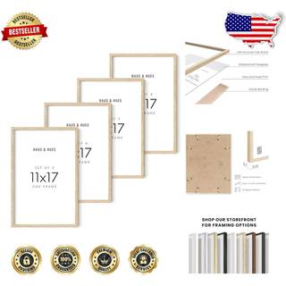 Haus og nuancer S?t p? 4 11x17 Billedramme - 11x17 Frame Wood Gallery Wall Frame Set 17x11 Billeder Rammer V?gindretning Naturlig tr?ramme Collag