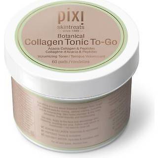 Pixi Botanical Collagen Tonic to-Go Volumiserende og fugtgivende toningspuder forbedret med peptider og botaniske stoffer for at opstramme og rev