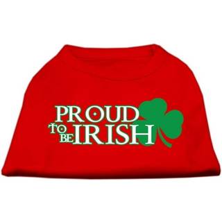 Stolt över att vara irländsk skärmtryck skjorta röd LG