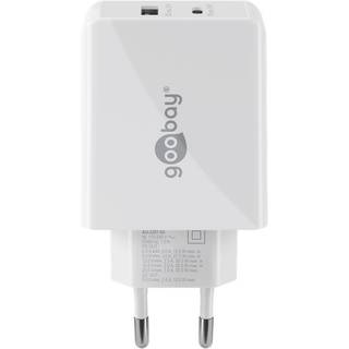Dobbelt USB oplader (12W + 30W PD/ QC 3.0) | Hvid | PRIS-MATCH