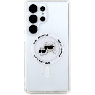 Samsung Galaxy S25 Ultra Karl Lagerfeld IML Karl&Choupette Heads Cover - MagSafe-kompatibel - Gennemsigtig