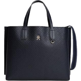 TH Monogram Embossed Crossbody Satchel
