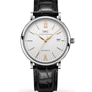IWC Schaffhausen - Portofino Automatic 40mm Stainless Steel and Alligator Watch, Ref. No. IW356517 - Men - White