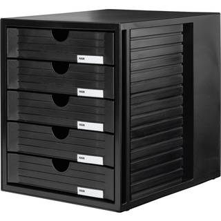 HAN SYSTEMBOX 1450-13 Skuffeboks Sort A4 , C4 Antal skuffer: 5