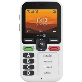 Doro Leva X10, sort/hvid Mobiltelefon