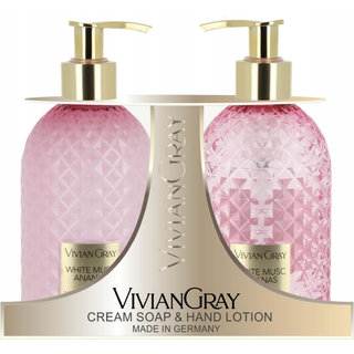 Vivian Gray Gemstone White Musc & Ananas Gavesæt til hænder - 2x300 ml