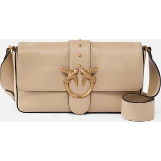 Pinko Love One Classic Slouchy Skuldertaske nude
