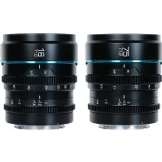 Sirui Night Walker 16 + 75mm T1.2 S35 Manual Focus Cine Lens Set with Case X-Mount black