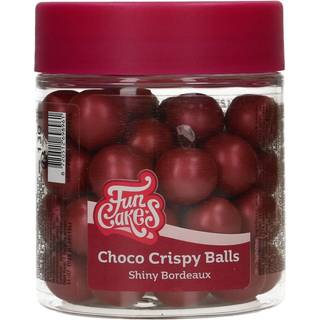 Crispy Chokoladekugler Shiny Bordeaux - 130g, FunCakes