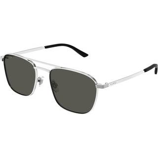 Gucci Mand GG1881S 001 Solbriller Metal Sølv Grå Firkantet