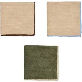 OYOY Mundus mikrofiberklud 30x30 cm 3 dele Camel-olive