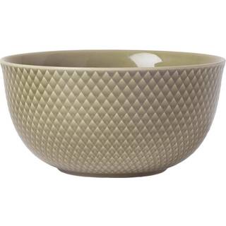 Lyngby Porcelæn Rhombe Earth skål Ø17,5 cm - Clay