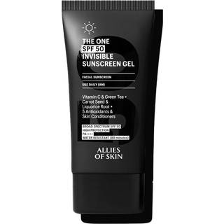 Allies of Skin Deluxe The One SPF 50 Invisible Sunscreen Gel Ansigtssolcreme Høj solbeskyttelse SPF 50 20 ml - 20 ml