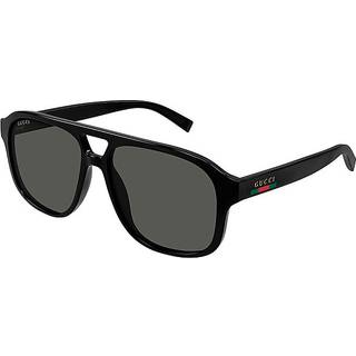 Gucci Mand GG1856S 001 Solbriller Injiceret Sort Grå Pilot