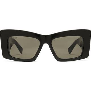 Gucci Kvinde GG1842S 001 Solbriller Acetat Sort Grå Sommerfugl