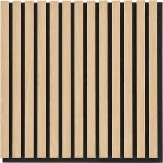 Akustikpanel, træfiner i egetræslook - 52x52 cm.