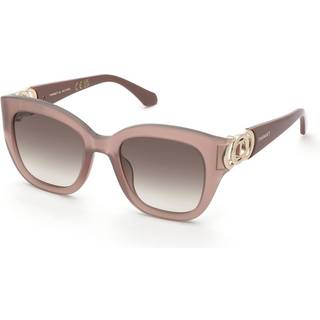 Twinset Kvinde STW065 06K7 Solbriller Acetat Rosa Brun Firkantet Normal Skygge