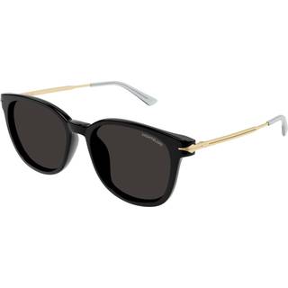 Montblanc Mand MB0304SA 001 Solbriller Acetat Sort Grå Firkantet