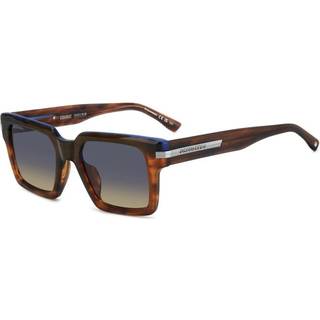 Dsquared2 D2 0161/G/S Asian Fit EX4/IE 52 Solbriller Mænd Brun - Brown Horn Blue Laminate - 52mm