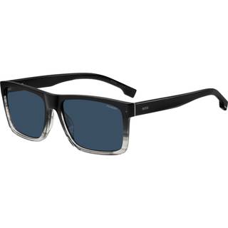 BOSS 1760/G/S Asian Fit Polarized EDM/C3 59 Solbriller Mænd Black - Faded Black Grey - 59mm
