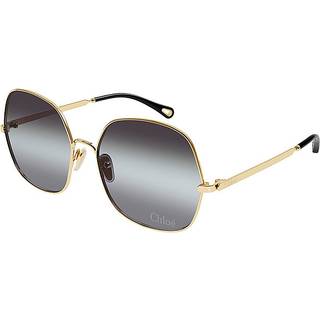 Chloé Kvinde CH0282S 001 Solbriller Metal Guld Grå Firkantet