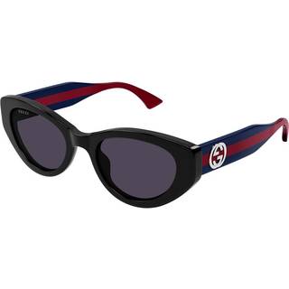 Gucci Kvinde GG1862S 004 Solbriller Acetat Sort Violet Cat Eye