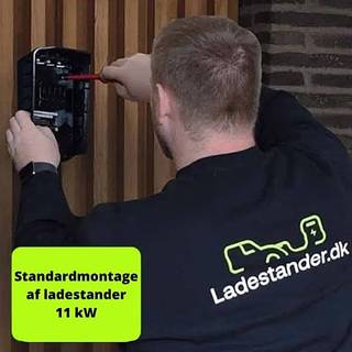 Standard montage af ladestander 11kw