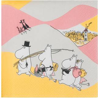 Moomin Arabia Family Time papirserviet 33x33 cm 20-pak Flerfarvet
