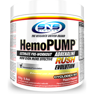 SNS Biotech HemoPUMP Adrenaline Rush EVOLUTION, 45 serv. (Peach Passio