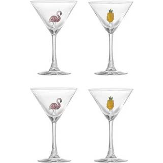 Bloomingville Misa cocktailglas 17 cl 4 dele Clear-flamingo, clear-pineapple