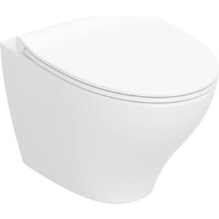 Ifø Spira Modern, væghængt toilet inkl softclose sæde, rengøringsvenlig, hvid